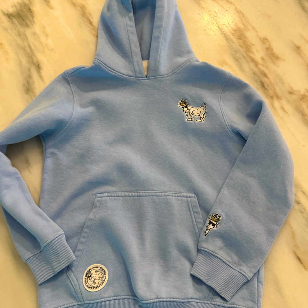 GOAT USA LIGHT BLUE YOUTH LARGE SWEATSHIRT